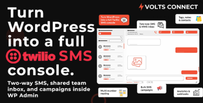 Volts Connect – Twilio SMS Inbox & Campaigns for WordPress