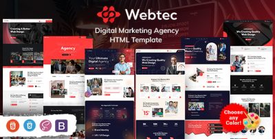 Webtec - Digital Marketing Agency HTML Template