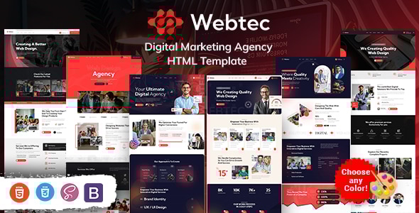 Webtec - Digital Marketing Agency HTML Template Webtec - Digital Marketing Agency HTML Template