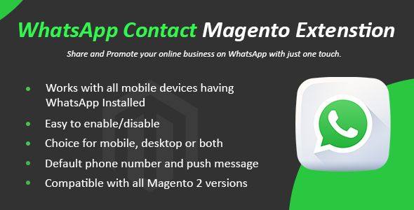 WhatsApp Contact Magento 2 Extension WhatsApp Contact Magento 2 Extension