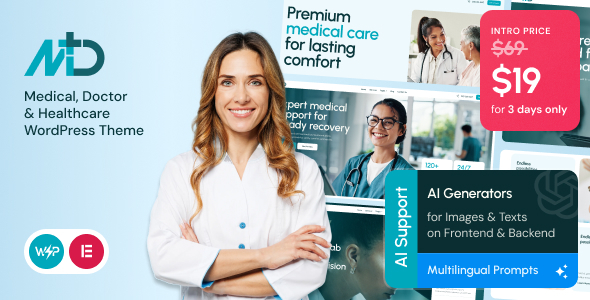 MD - Medical, Doctor & Healthcare WordPress Theme MD - Medical, Doctor & Healthcare WordPress Theme