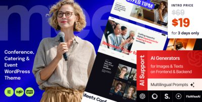 Meetx - Conference, Catering & Event WordPress Theme