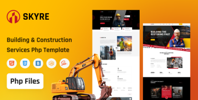 Skyre – Building & Construction Services Php Template