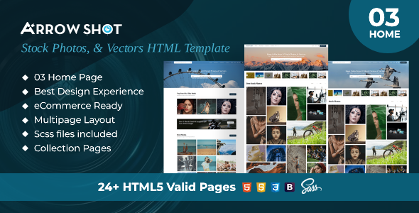 Arrowshot Stock Photos, & Vectors HTML Template Arrowshot Stock Photos, & Vectors HTML Template