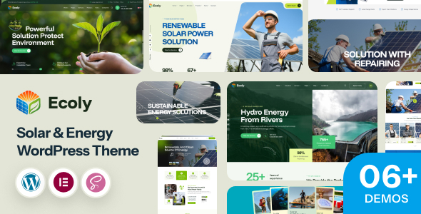 Ecoly - Solar Ecology & Environment WordPress Theme Ecoly - Solar Ecology & Environment WordPress Theme
