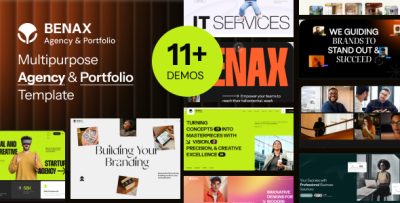 Benax - Multipurpose Agency & Portfolio HTML Template