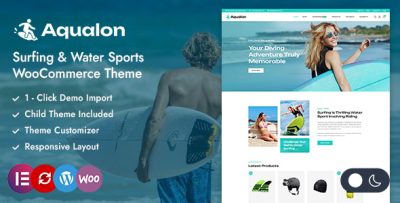 Aqualon - Surfing & Sports Store WooCommerce Theme