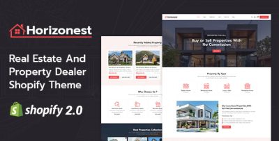 Horizonest - Real Estate Property Shopify 2.0 Responsive Theme