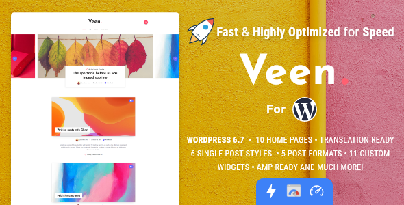 Veen - Minimal Lightweight AMP Blog for WordPress Veen - Minimal Lightweight AMP Blog for WordPress
