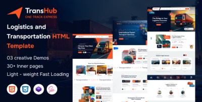 TransHub - Transport & Logistics HTML Template