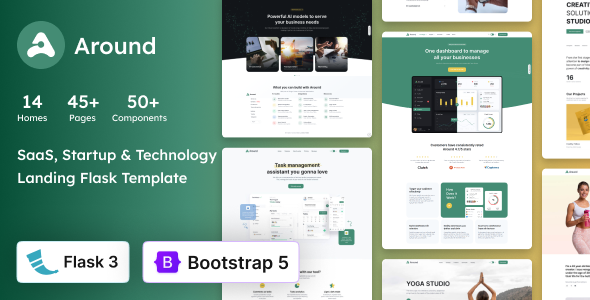 Around - SaaS, Startup & Technology Flask 3 Landing Template Around - SaaS, Startup & Technology Flask 3 Landing Template