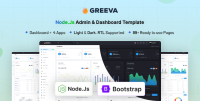 Greeva - Node.js Admin & Dashboard Template