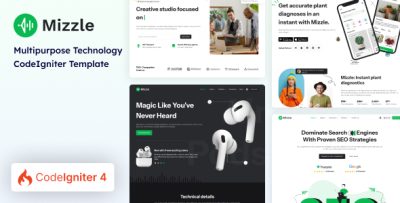 Mizzle - CodeIgniter Technology and Corporate Template