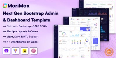 Morimax- Bootstrap Admin & Dashboard Template