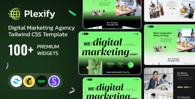 Plexify - Digital Marketing Agency Tailwind CSS Template
