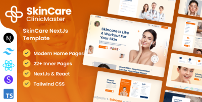 ClinicMaster - Skincare NextJs Tailwind CSS Template