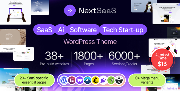 NextSaaS | SaaS, Software, Startup WordPress Theme NextSaaS | SaaS, Software, Startup WordPress Theme