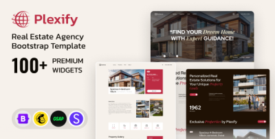 Plexify – Real Estate Agency Bootstrap Template
