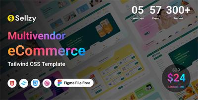 Sellzy - Multivendor eCommerce Tailwind CSS Template