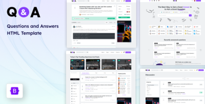 Q&A - Questions and Answers HTML Template