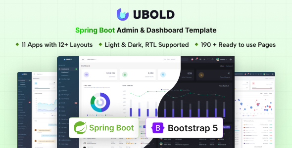 UBold - Spring Boot Admin & Dashboard Template UBold - Spring Boot Admin & Dashboard Template