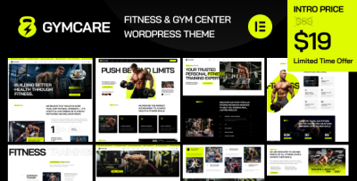 Gymcare - Fitness and Gym WordPress Theme