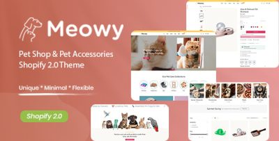Meowy - Pet Shop & Pet Accessories Shopify 2.0 Theme