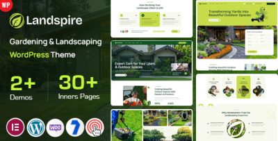 Landspire - Gardening and Landscaping WordPress Theme