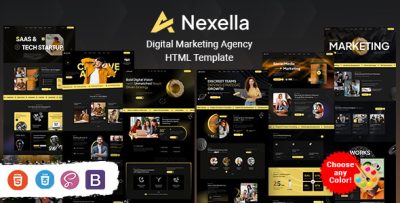 Nexella - Digital Marketing Agency HTML Template
