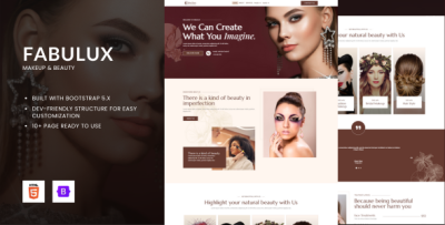 Fabulux - Makeup & Beauty HTML Bootstrap Template