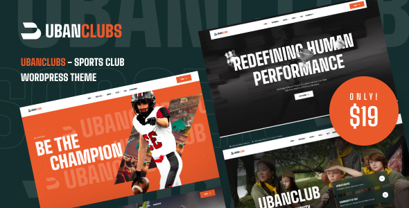 Ubanclubs - Sports Club WordPress Theme Ubanclubs - Sports Club WordPress Theme
