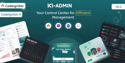 Ki-admin Codeigniter 4  Admin Dashboard Template
