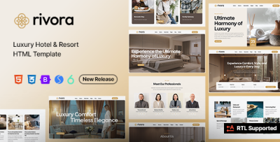 Rivora - Hotel Booking HTML Template