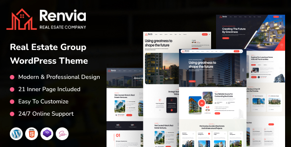 Renvia - Real Estate Group WordPress Theme Renvia - Real Estate Group WordPress Theme