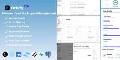 Orkify – Modern Project Management SaaS | Jira-Like App with Kanban, Sprints & Supabase (Next.js)
