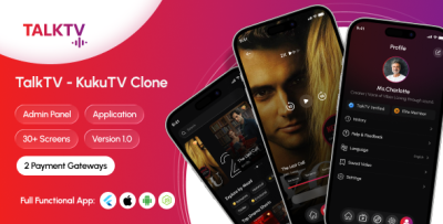 Talk Tv - Short Drama App | The Complete Clone of KuKu TV/FM