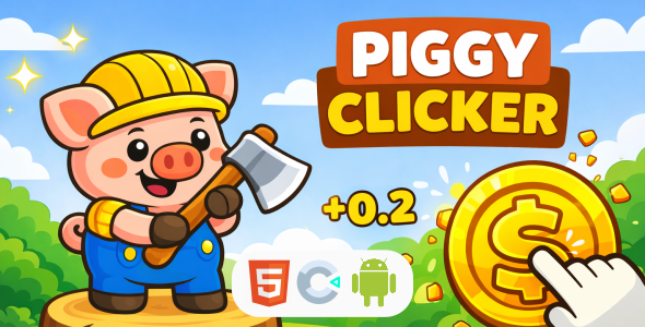 Piggy Clicker – Idle Clicker Game Template (Construct 3) Piggy Clicker – Idle Clicker Game Template (Construct 3)