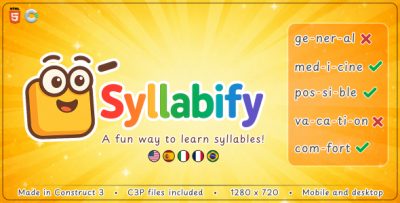 Syllabify - HTML5 Educational Game