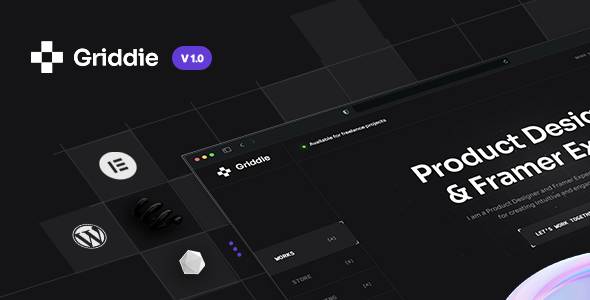 Griddie - Personal Portfolio & Resume WordPress Theme Griddie - Personal Portfolio & Resume WordPress Theme