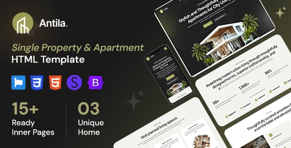 Antila - Single Property and Apartment HTML Template Antila - Single Property and Apartment HTML Template