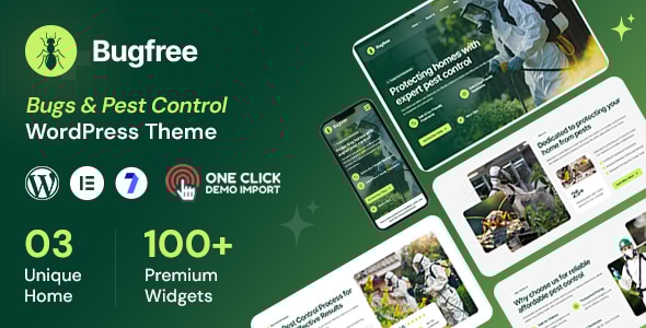 Bugfree - Bugs & Pest Control WordPress Theme Bugfree - Bugs & Pest Control WordPress Theme
