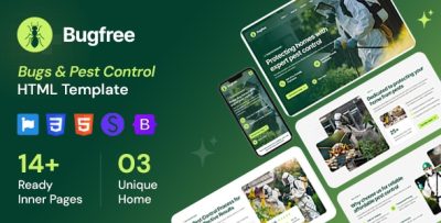 Bugfree - Bugs & Pest Control HTML Template