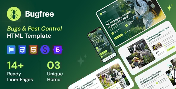 Bugfree - Bugs & Pest Control HTML Template Bugfree - Bugs & Pest Control HTML Template