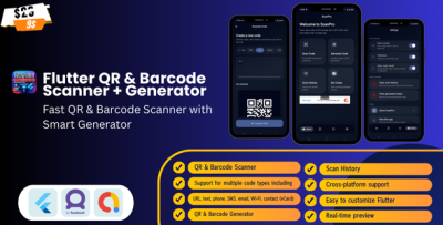ScanPro – Flutter QR & Barcode Scanner & Generator (Android & iOS)