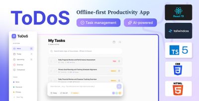 ToDoS (Local) - React 19 Task Manager with AI Breakdown & Insights