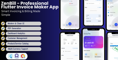 ZenBill - Professional Flutter Invoice Maker App