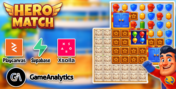 Hero Match - HTML5 Game + Level Editor | Playcanvas Hero Match - HTML5 Game + Level Editor | Playcanvas