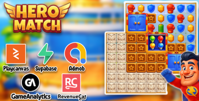 Hero Match - Complete Android Studio Game + Level Editor