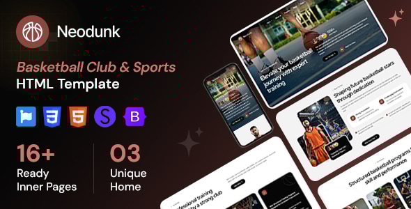 Neodunk - Basketball Club & Sports HTML Template Neodunk - Basketball Club & Sports HTML Template