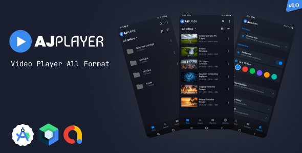 AJ Player – Android HD & 4K Video Player App | MX-Style Clone | All Format Video Player AJ Player – Android HD & 4K Video Player App | MX-Style Clone | All Format Video Player